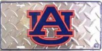 Auburn Tigers Diamond License Plate