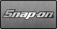 Snap-On Logo 3D Look Flat Photo License Plate