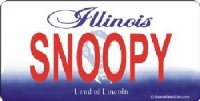 Design It Yourself Illinois State Look-Alike Bicycle Plate #2
