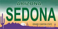 Arizona SEDONA Photo License Plate