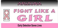 Arizona Pink Ribbon License Plate