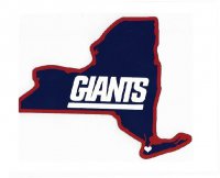 New York Giants Home State Vinyl Sticker