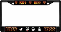 Kiss Army Black License Plate Frame