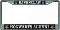 Ravenclaw Hogwarts Alumni #2 Chrome License Plate Frame