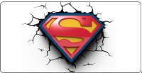 Superman Logo #3 Photo License Plate