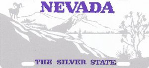 Design It Yourself Nevada State Look-Alike Bicycle Plate