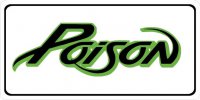 Poison Script Photo License Plate