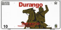 Durango Mexico Look A Like Metal License Plate