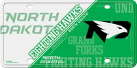 North Dakota Fighting Hawks Metal License Plate