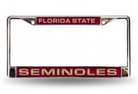 Florida State Seminoles Laser Chrome License Plate Frame