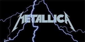 Metallica Lightning License Plate