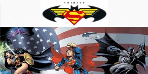 DC Comics Trinity Photo License Plate