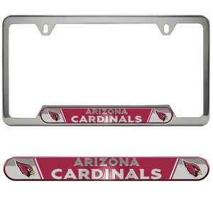 Arizona Cardinals Premium Stainless License Plate Frame
