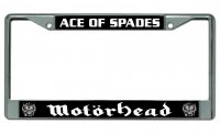 Motorhead Ace Of Spades Chrome License Plate Frame