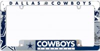 Dallas Cowboys All Over Chrome License Plate Frame