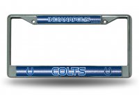 Indianapolis Colts Glitter Chrome License Plate Frame