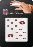 San Francisco 49ers Peel And Stick Nail Tattoos