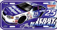 Jerry Nadeau #25 NASCAR Plastic License Plate