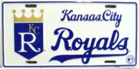 Kansas City Royals (White) License Plate