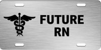 Future RN Brushed Aluminum Photo License Plate
