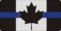 Canada Thin Blue Line Flag #3 Photo License Plate