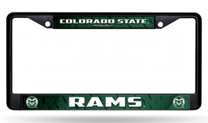Colorado State Rams Black License Plate Frame