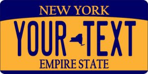Design It Yourself New York State Look-Alike Bicycle Plate #5