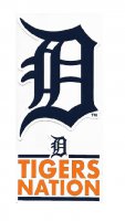Detroit Tigers Double Up Die Cut Vinyl Stickers