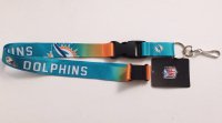 Miami Dolphins Crossover Lanyard With Safety Latch