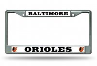 Baltimore Orioles Chrome License Plate Frame