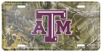 Texas A&M Woodland License Plate