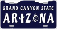 Arizona Grand Canyon State Metal License Plate