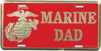 U.S. Marine Dad License Plate