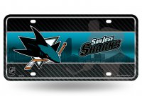 San Jose Sharks Metal license Plate