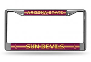 Arizona State Sun Devils Glitter Chrome License Plate Frame