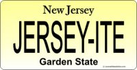 Design It Yourself Custom New Jersey State Look-Alike Plate