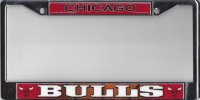 Chicago Bulls Color Chrome License Plate Frame