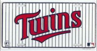 Minnesota Twins Pinstripe License Plate
