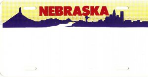 Design It Yourself Nebraska State Look-Alike Bicycle Plate #2