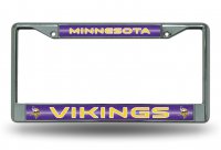 Minnesota Vikings Glitter Chrome License Plate Frame