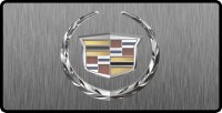 Cadillac Logo 3D Look Flat Photo License Plate