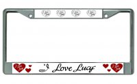 I Love Lucy #2 Chrome License Plate Frame