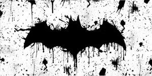 Batman Splattered Photo LICENSE PLATE