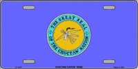 Choctaw Nation Flag Metal License Plate 