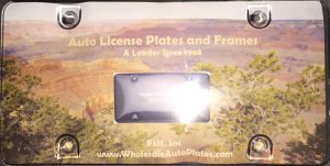 Smoked Acrylic License Plate Shield