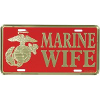 U.S. Marine Wife License Plate