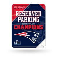 New England Patriots Super Bowl Champs Parking Sign