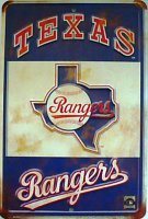 Texas Rangers Retro Parking Sign
