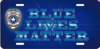 Blue Lives Matter License Plate