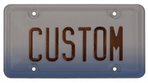 Smoked Heavy Duty Domed LICENSE PLATE Protector